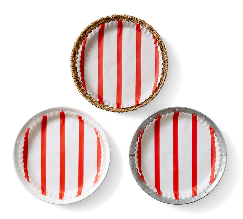 "Go Team Red" pre-formed plate liners