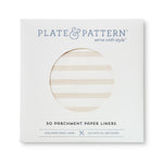 "Sandy Stripes" flat plate liners