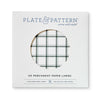 "Tahoe Pine" green plaid flat plate liners