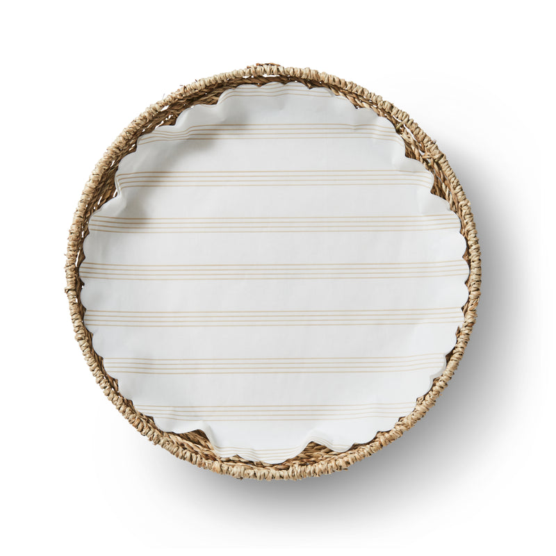 "Sandy Stripes" flat plate liners