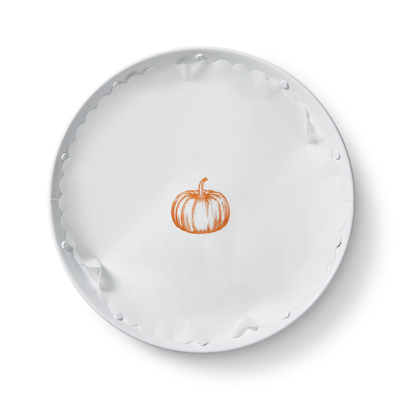 "Pumpkin Spice" flat plate liners