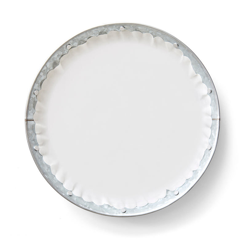 "Classic White" flat plate liners