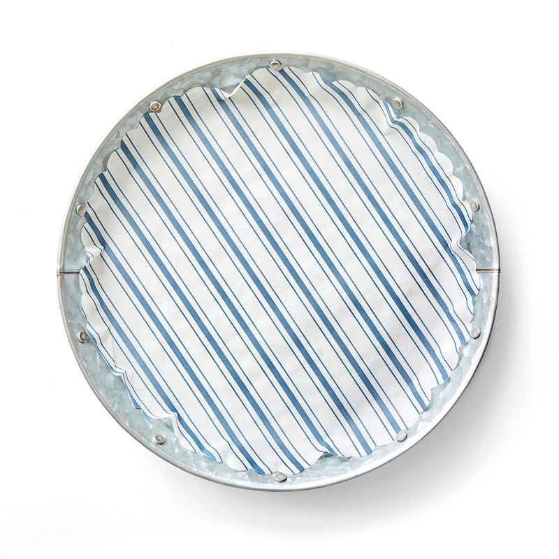 "Seascape Blue" flat plate liners