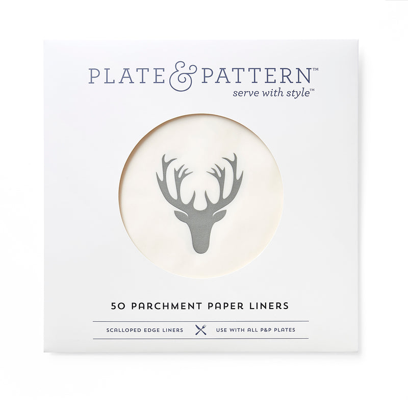 "Oh Deer" flat plate liners