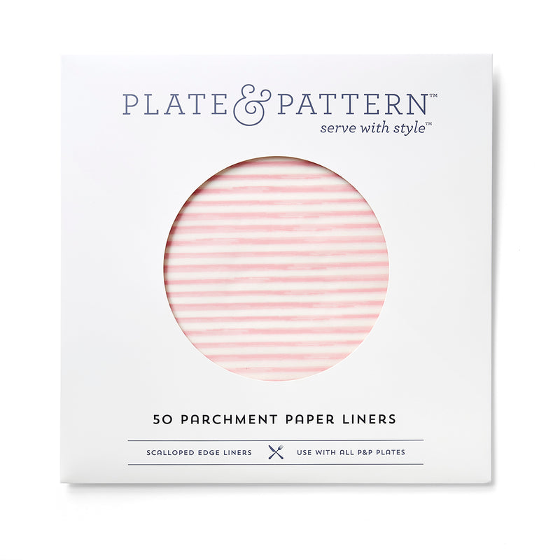 "Pink Me Up" flat plate liners