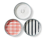 "Red Plaid" pre-formed plate liners