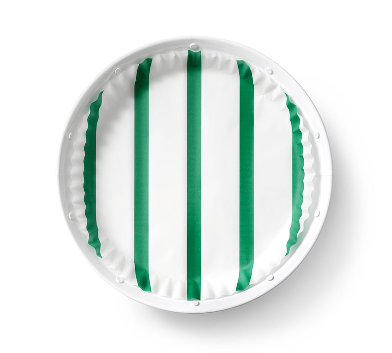 "Go Team Green" pre-formed plate liners